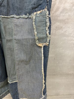 画像3: 2026春夏 　DENIMDUNGAREE　　8OZデニム リメイク オーバーオール　14；ブルー (3)