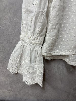 画像4: 2026春夏　GTH　ドット ローン ムード ブラウス　1；白　 (4)