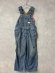 画像1: 2026春夏 　DENIMDUNGAREE　　8OZデニム オーバーオール　　14；ブルー (1)