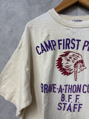 画像2: 2026春夏 　DENIMDUNGAREE　ビンテージテンジク BRAVE TEE　11；生成　サイズ；MM (2)