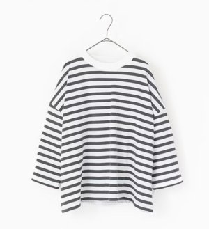 画像2: Veritecoeur 　　 1×1.5 ボーダーS/S 　　サイズ；F (2)