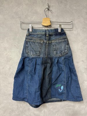 画像4: 2026春夏 　DENIMDUNGAREE　　12ozHOME MADEデニム リメイク SK　14；ブルー (4)