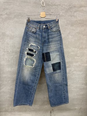 画像1: 2026春夏 　DENIMDUNGAREE　　12ozHOME MADEデニム リメイク LPN　　44；ライトブルー (1)
