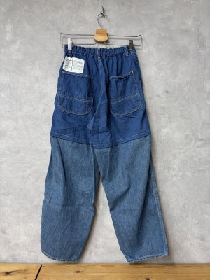 画像4: 2026春夏 　DENIMDUNGAREE　　デニム キリカエ PN　14；ブルー　 (4)