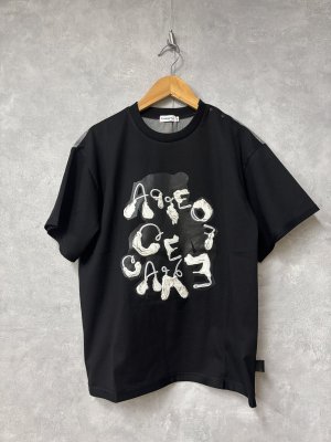 画像1: 2026春夏 フランキーグロウ　PUFF PRINTING ART TEE  　カラー；BLACK　　(おとなサイズ) (1)