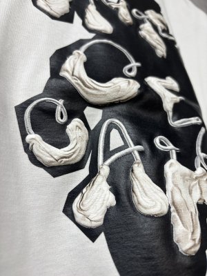 画像3: 2026春夏 フランキーグロウ　PUFF PRINTING ART TEE  　カラー；WHITE　　(おとなサイズ) (3)