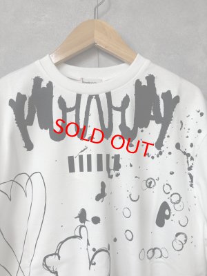 画像2: 2026春夏 フランキーグロウ　HAND－DRAWN BIG PRINT TEE  カラー；WHITE　　(おとなサイズ) (2)