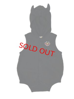 画像1: MY FIRST HYSTERIC　　DEVILKIN 裏毛ロンパース　　10:ブラック　　サイズ；FREE(70-80cm) (1)