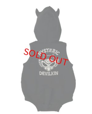 画像2: MY FIRST HYSTERIC　　DEVILKIN 裏毛ロンパース　　10:ブラック　　サイズ；FREE(70-80cm) (2)