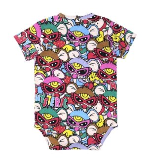 画像2: MY FIRST HYSTERIC　　MOUSY MINI総柄 半袖ロンパース　　90；マルチ　　サイズ；80 (2)