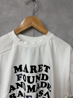 画像2: 2026春夏　MARET(マレ) 　　ヴィンテージフロッキーT　1；白 (2)