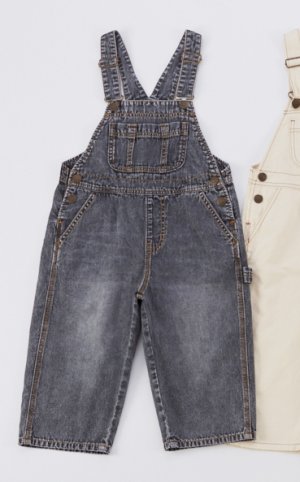 画像1: OCEAN&GROUND 　Jr.ペインターサロペット　　カラー；ブラック　　サイズ；F(150-160) (1)