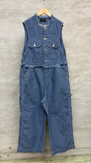 画像1: 2026春夏　MARET(マレ) 　　CLダンガリージャンプスーツ　　14；ブルー (1)