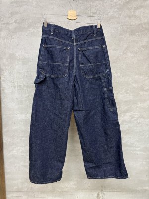 画像3: 2026春夏　MARET(マレ) 　ライトオンスデニムペインタードロシーパンツ　　44；紺(44) (3)