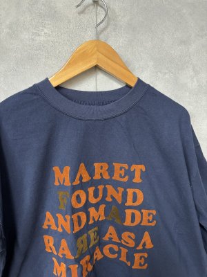 画像2: 2026春夏　MARET(マレ) 　　ヴィンテージフロッキーT　4；紺 (2)