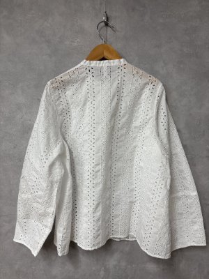 画像3: grin　ポーラーレースベーススリープシャツ　　110；ホワイト　　サイズ；2 (3)