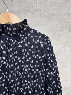 画像3: grin　floraシアーptリンクルワンピース　　494；ネイビー　　サイズ；2 (3)