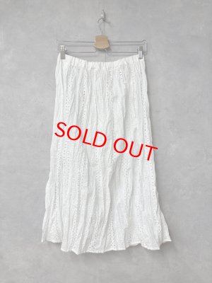 画像3: grin　ポーラーレースギャザースカート　　110；ホワイト　　サイズ；2 (3)