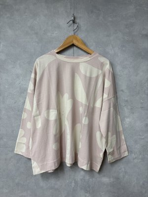 画像1: grin　プランツリントボックスプルオーバー　　304；ピンク系　　サイズ；2 (1)