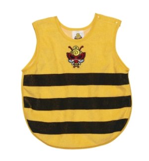 画像1: Hystericmini　LITTLE BEE エプロン　　60；イエロー (1)