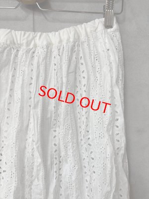 画像2: grin　ポーラーレースギャザースカート　　110；ホワイト　　サイズ；2 (2)