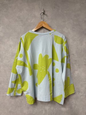 画像3: grin　プランツリントボックスプルオーバー　　434；ブルー系　　サイズ；2 (3)