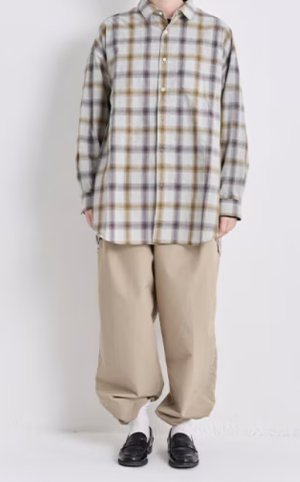 画像3: Veritecoeur 　　 ユニセックスオンブレチェックシャツ (3)