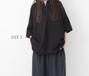 画像1: Veritecoeur 　ユニセックスプレーティング天竺 POLO/C S/S　　　BLACK (1)
