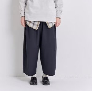 画像4: Veritecoeur 　　ユニセックスイージートロパンツ　　　NAVY BLACK (4)