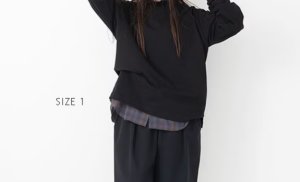 画像3: Veritecoeur 　ユニセックスプレーティング天竺プルオーバー　　　BLACK (3)