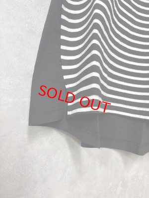 画像3: ヴァンブラン vent blanc　　10/-先染天竺*リネン/コットンコンビプルオーバー　　BK/OW　　サイズ；F　 (3)