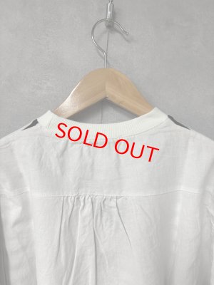 画像5: ヴァンブラン vent blanc　　10/-先染天竺*リネン/コットンコンビプルオーバー　　OFW/BK　　サイズ；F　 (5)