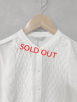 画像2: douxbleu　ハンドスモッキング刺繍シャツ　01；ホワイト　サイズ；FREE (2)