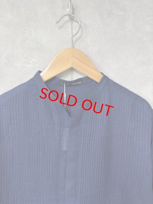 画像3: ヴァンブラン vent blanc　　コットンローンピンタックシャツブラウス　INDIGO　サイズ；F　 (3)