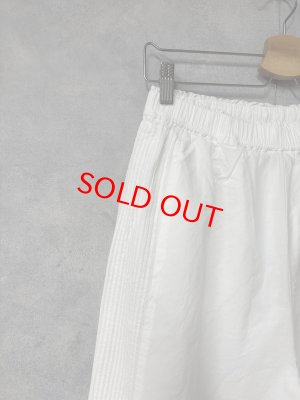 画像2: ヴァンブラン vent blanc　　コットンローンピンタックピンタック切り替えパンツ　OFFWHITE　サイズ；F　 (2)
