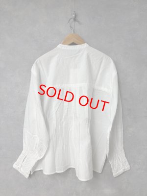 画像4: douxbleu　ハンドスモッキング刺繍シャツ　01；ホワイト　サイズ；FREE (4)