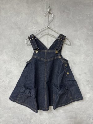 画像1: toi toi toi 　シャルリエジャンパードレス　　カラー；indigo (1)
