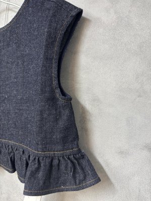 画像2: toi toi toi 　ヴリュネルトップ　　カラー；indigo (2)