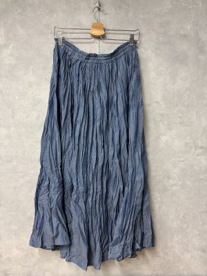 画像3: grin　Iデニムボイルスカート　　050；ブルー　　サイズ；2 (3)