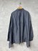 画像3: grin　Iデニムボイル三角フリルシャツ　　090；ネイビー　　サイズ；2 (3)