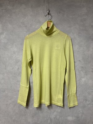 画像1: grin　シアーコットンシルクハイカラープルオーバー　　200；イエロー　サイズ；2 (1)