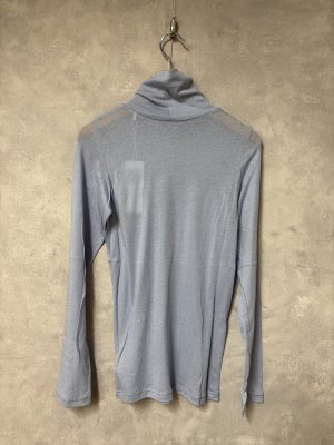 画像3: grin　シアーコットンシルクハイカラープルオーバー　　410；ブルー　サイズ；2 (3)