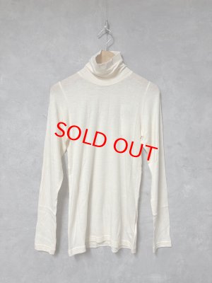 画像1: grin　シアーコットンシルクハイカラープルオーバー　　160；アイボリー　サイズ；2 (1)