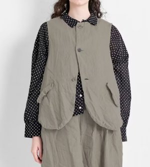 画像5: Veritecoeur　　 ガーメントダイリバーシブルベスト　　　サイズ；F (5)