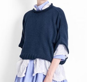 画像3: Veritecoeur　　 ドルマンプルオーバーニット　　サイズ；F (3)