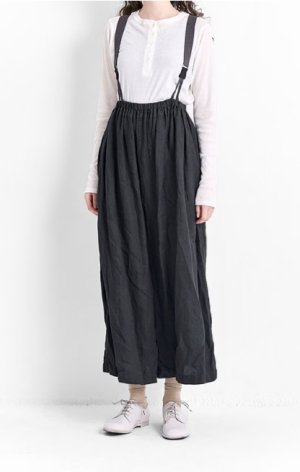 画像2: Veritecoeur　　 ガーメントダイサスペンダーパンツ　　　サイズ；F (2)