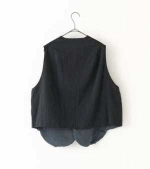 画像3: Veritecoeur　　 ガーメントダイリバーシブルベスト　　　サイズ；F (3)
