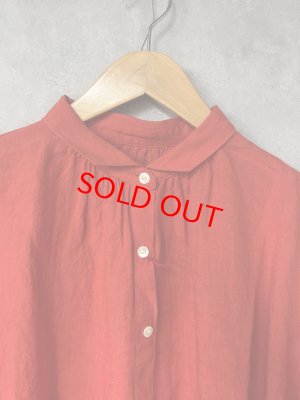 画像2: YARRA 　エアリーリネンギャザーワンピース　40；レッド　FREE (2)