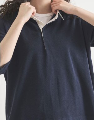 画像3: Veritecoeur　　カノコ POLO/C カットソー　　SUMIKURO　　　サイズ；F (3)