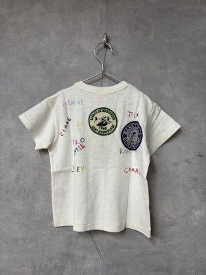 画像4: 2026春夏 　DENIMDUNGAREE　　テンジク BARKYS TEE　　1；白 (4)